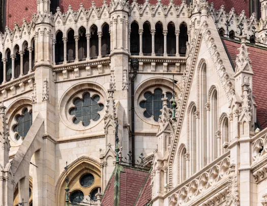 Cathedral-like building with large pillars