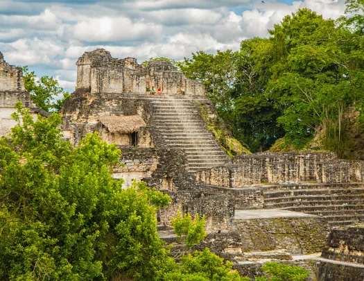 Guests Sitting On Top Ruin Costa Rica