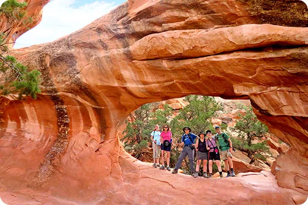 Backroads hikers in Utah