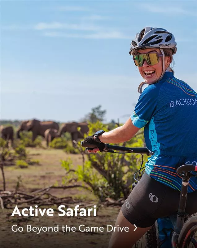 Active Safaris; backroads guest on a bike