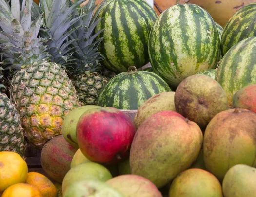 Pineapple, Watermelon Papaya 