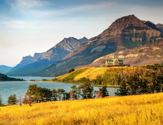 Hotel on golden hills