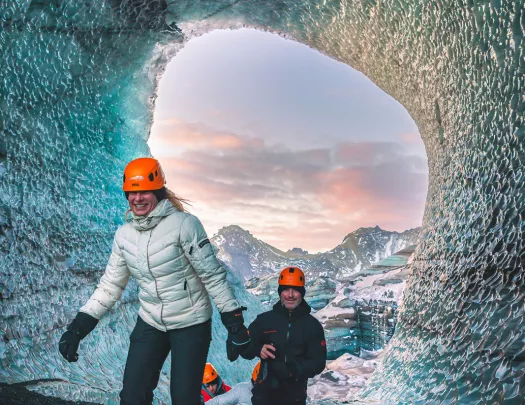 Hiking In a Glacier Iceland