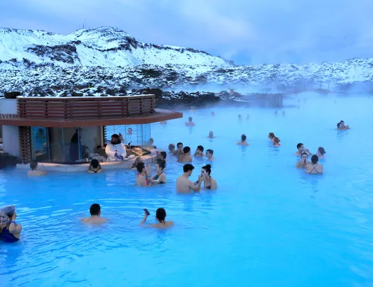 Hot Spring Evening Iceland