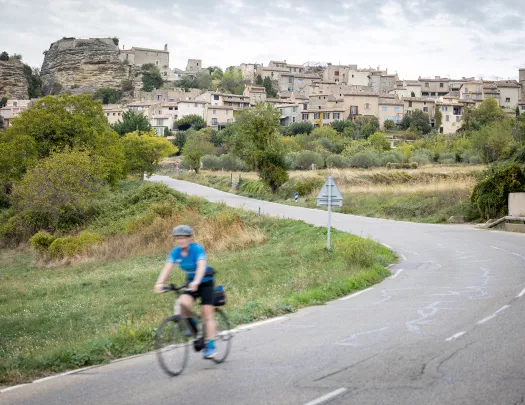 Backroads Guest Biking From Town