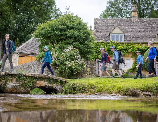 Walking Across Bridge England