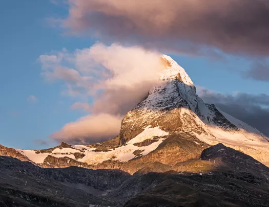Matterhorn during sunset.