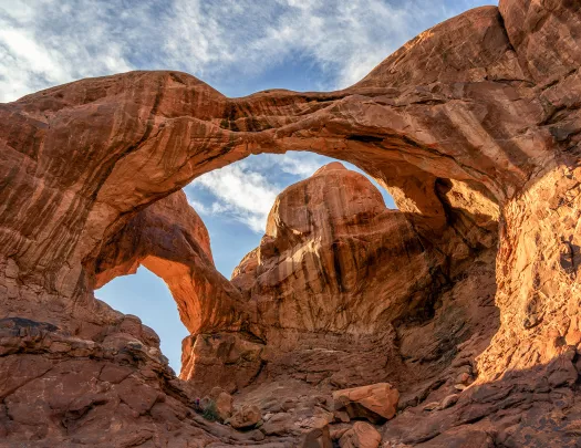 Open archway rock formation