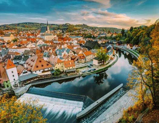 Cityscape Of Cesky Krumlov, Czech Republic